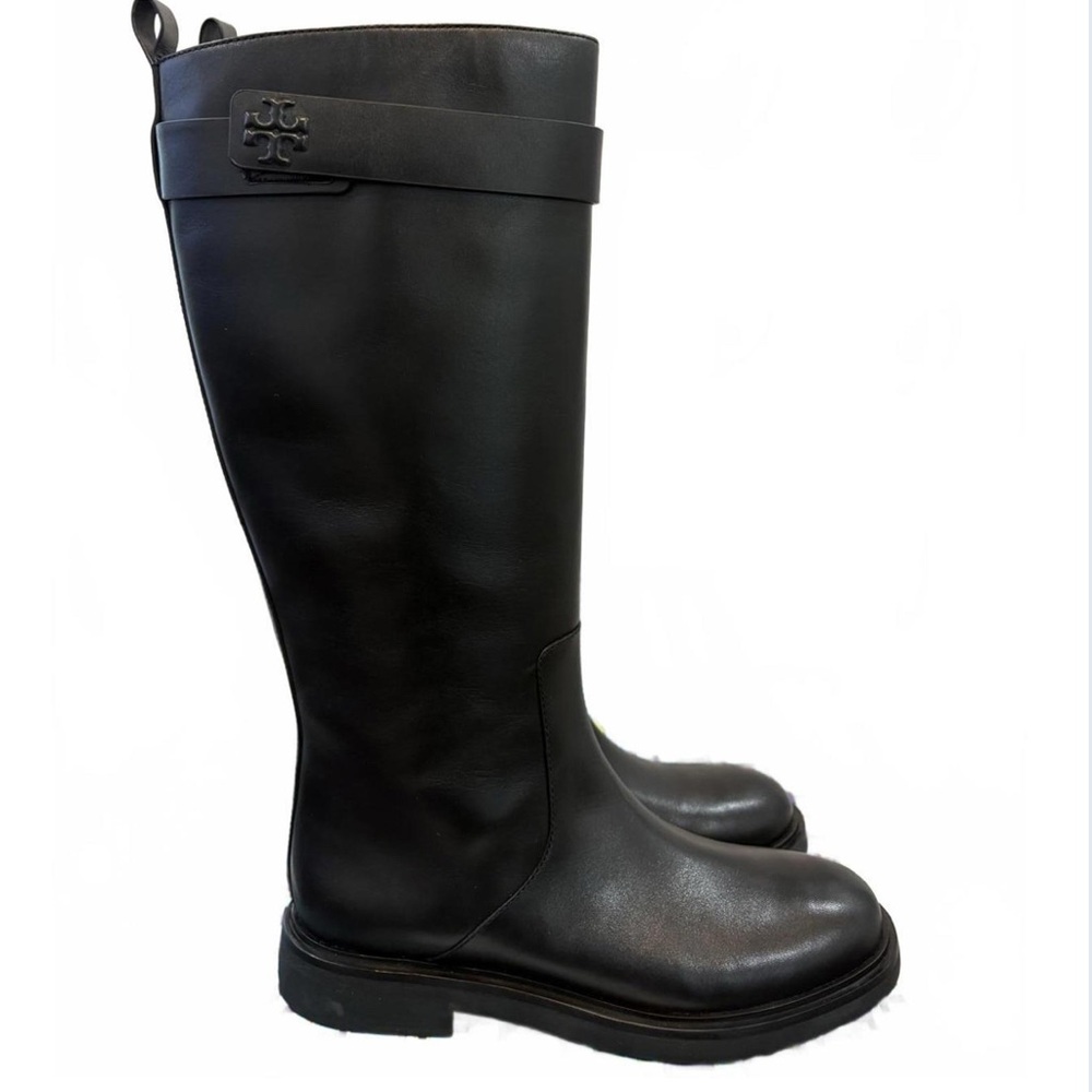 NWT Tory Burch Women's Black Leather Knee-High Boots US 11
